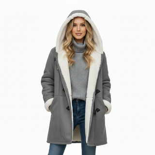 Mid-Length Hooded Toggle Coat | Brivelle