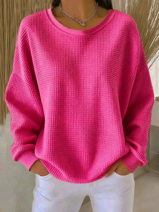Relaxed textured everyday knit jumper for women | Elora