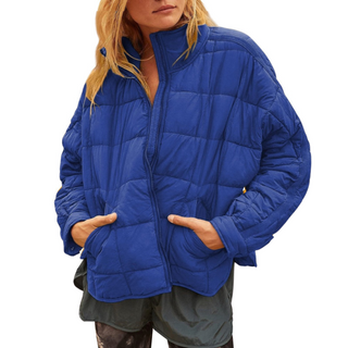 Lightweight compact zip puffer jacket for women | April