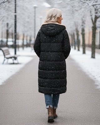 Warm sherpa-lined winter coat for women | Eleanor