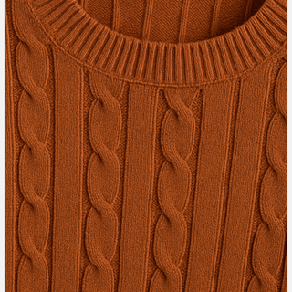 Classic cable-knit pullover everyday jumper for men