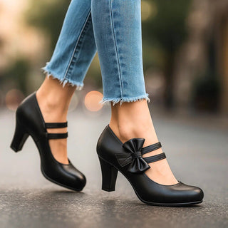 Classic bow-detail elegant heels for women | Bella