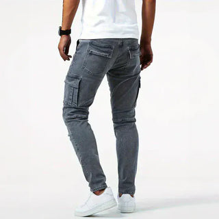 Classic cargo denim everyday jeans for men | Ferran