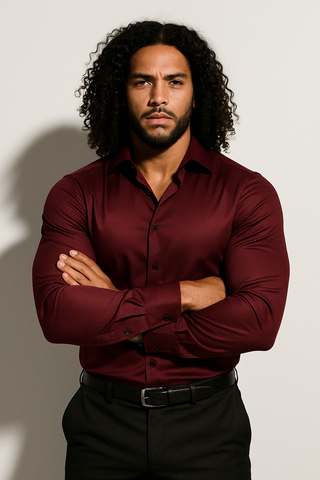 Tailored Modern Dress Shirt | Structured Simplicity