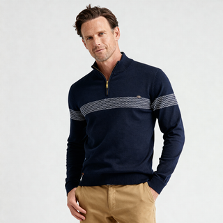 Classic heritage stripe everyday jumper for men | Durham