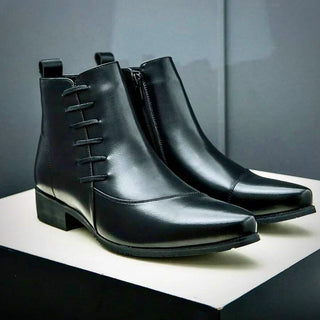 Classic leather everyday dress boots for men | Samuel Thatcher