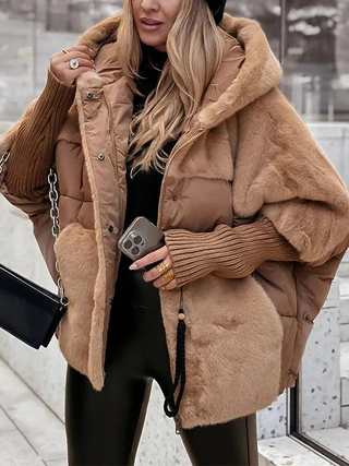 Quilted Hooded Winter Coat | Stylish Longline Design