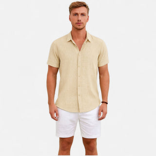 Refined coastal summer shirt for men