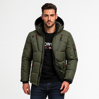 Warm thick fleece-lined winter parka for men | Nordfall