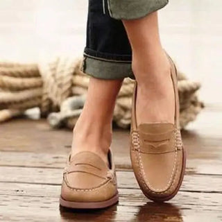 Classic Penny Loafers with Low Heel | Marcelline