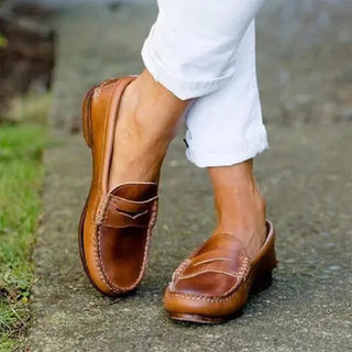 Classic Penny Loafers with Low Heel | Marcelline