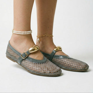 Lightweight breathable mesh ballet flats for women | Mireille -1