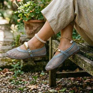 Lightweight breathable mesh ballet flats for women | Mireille -11