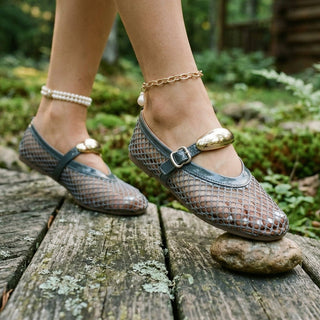 Lightweight breathable mesh ballet flats for women | Mireille -12