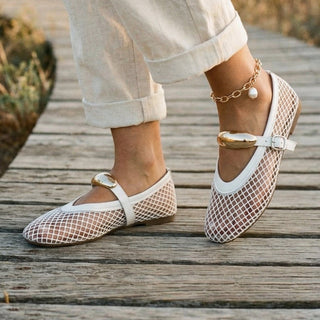Lightweight breathable mesh ballet flats for women | Mireille -13