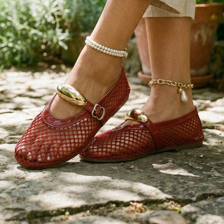 Lightweight breathable mesh ballet flats for women | Mireille -16