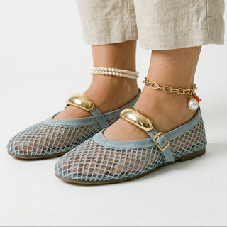 Lightweight breathable mesh ballet flats for women | Mireille -4