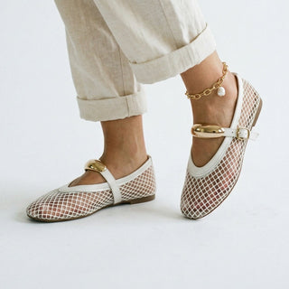 Lightweight breathable mesh ballet flats for women | Mireille -5