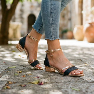 Comfortable orthopaedic block heel sandals for women | Theodora -7