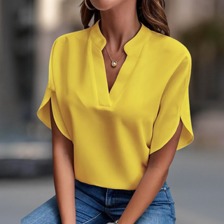 Elena Elegant V-Neck Blouse | Sofia