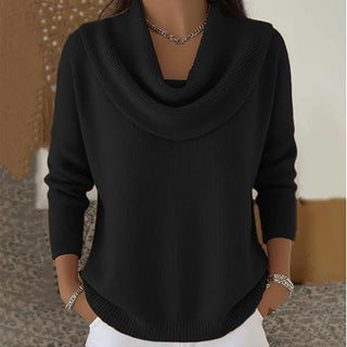 Classic collar knit everyday jumper for women | Eliza