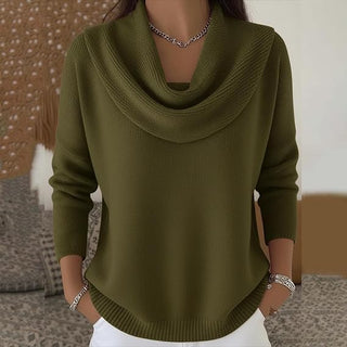 Classic collar knit everyday jumper for women | Eliza