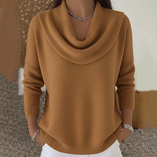 Classic collar knit everyday jumper for women | Eliza