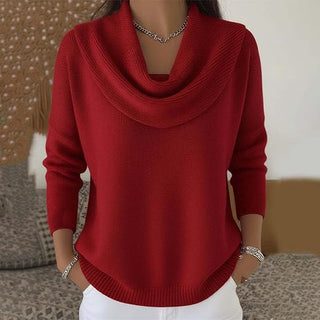 Classic collar knit everyday jumper for women | Eliza