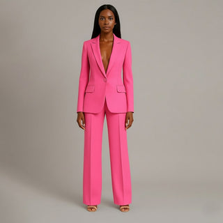 Tailored Long Blazer Suit Set with Slim Trousers | Mirelle