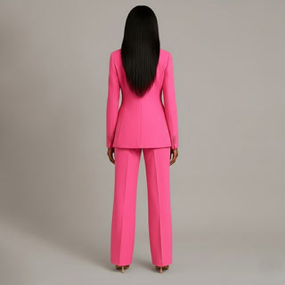 Tailored Long Blazer Suit Set with Slim Trousers | Mirelle