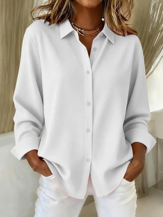 Elegant button everyday blouse for women | Aurelie