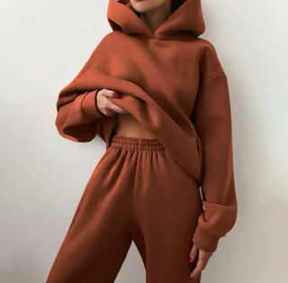 Basic Cozy Pullover and Sweatpants Set | Arlena