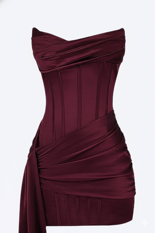 Elegant short evening dress for women | Valerios
