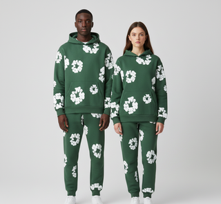 Printed hoodie and jogger set | Valerios
