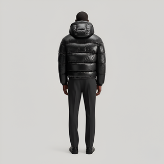 Padded hooded jacket for men | Valerios