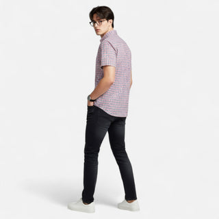Classic oxford short-sleeve everyday shirt for men