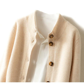 Madison Avenue Button-Up Cashmere Blend Cardigan