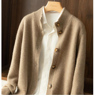 Madison Avenue Button-Up Cashmere Blend Cardigan