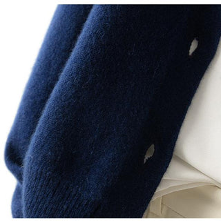 Madison Avenue Button-Up Cashmere Blend Cardigan