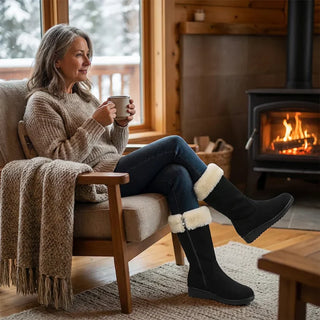 Cosy fur-lined warm winter boots for women | Hailey