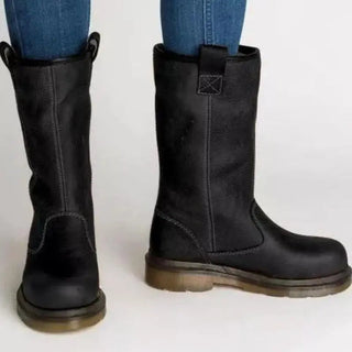 Insulated Western-Inspired Mid-Calf Boots | Corvessa