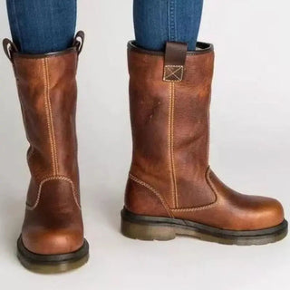 Insulated Western-Inspired Mid-Calf Boots | Corvessa