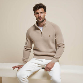 Half-zip knit sweater for men | Luke