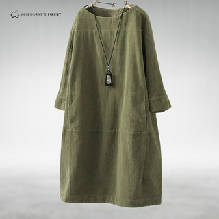 Relaxed midi dress for women | Aria