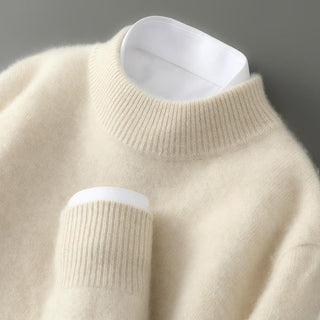 Classic cashmere crew-neck everyday jumper for men