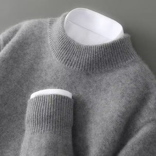 Classic cashmere crew-neck everyday jumper for men
