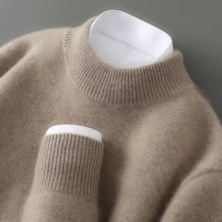 Classic cashmere crew-neck everyday jumper for men