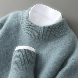Classic cashmere crew-neck everyday jumper for men