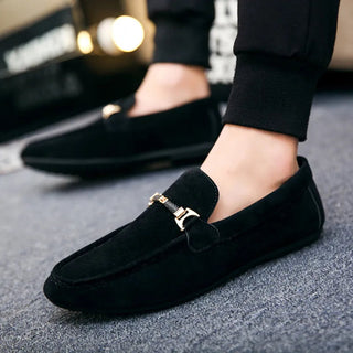 Classic suede formal everyday loafers for men