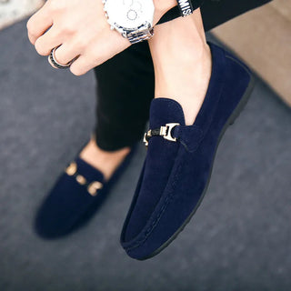 Classic suede formal everyday loafers for men